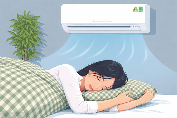 Ngủ máy lạnh giúp bạn ngủ sâu giấc hơn