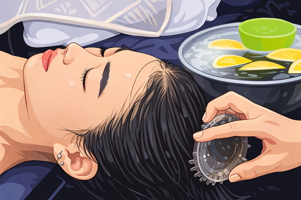 Gội đầu bằng quả bồ hòn