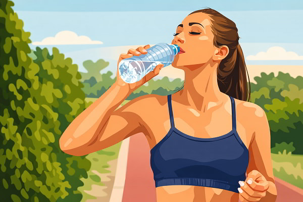 Uống nước lạnh sau vận động