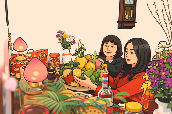 Lau dọn bàn thờ cúng đón Tết