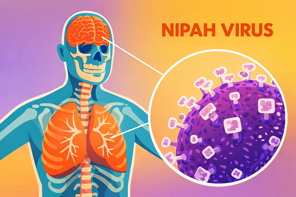 Virus Nipah ảnh hưởng đến hệ thần kinh và hô hấp