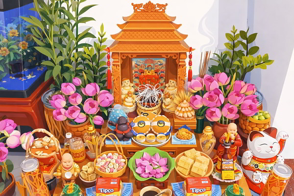 Lễ vật cúng Thần Tài