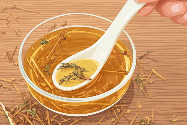 Uống nước sắc từ cây xấu hổ