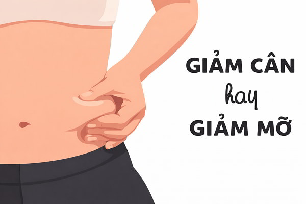 Giảm mỡ và giảm cân khác gì nhau