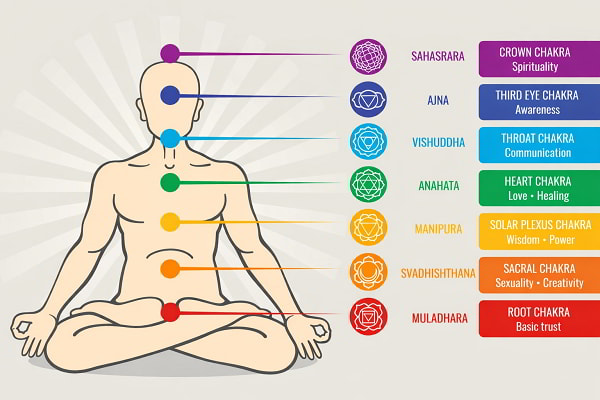 7 luân xa ở cơ thể