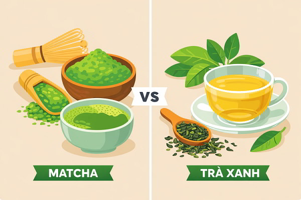 Matcha và trà xanh cái nào giảm cân tốt hơn?