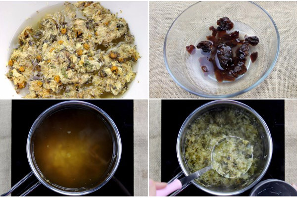 Nấu nước sâm hoa cúc siêu dễ