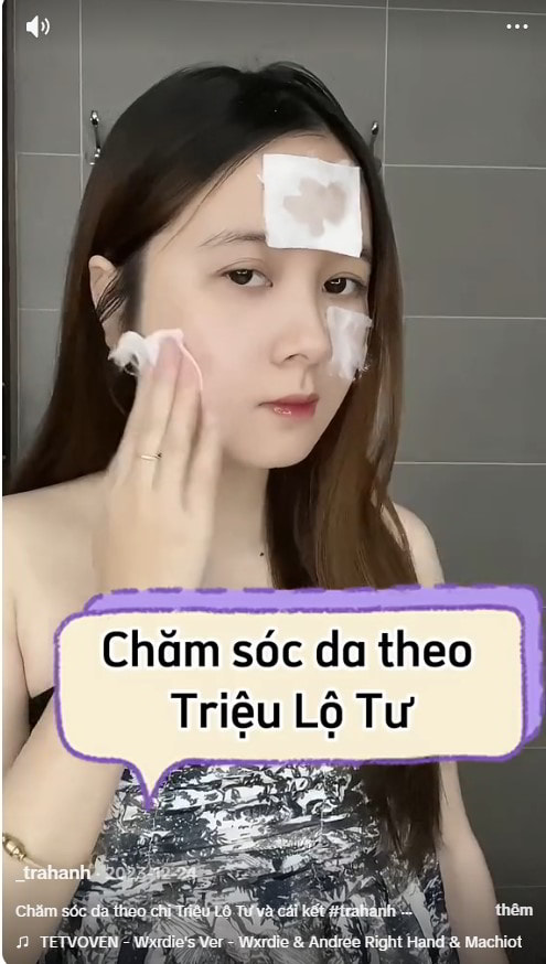 Chăm sóc da theo Triệu Lộ Tư