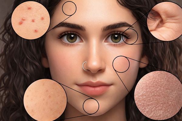 Làn da gặp vấn đề do nóng gan