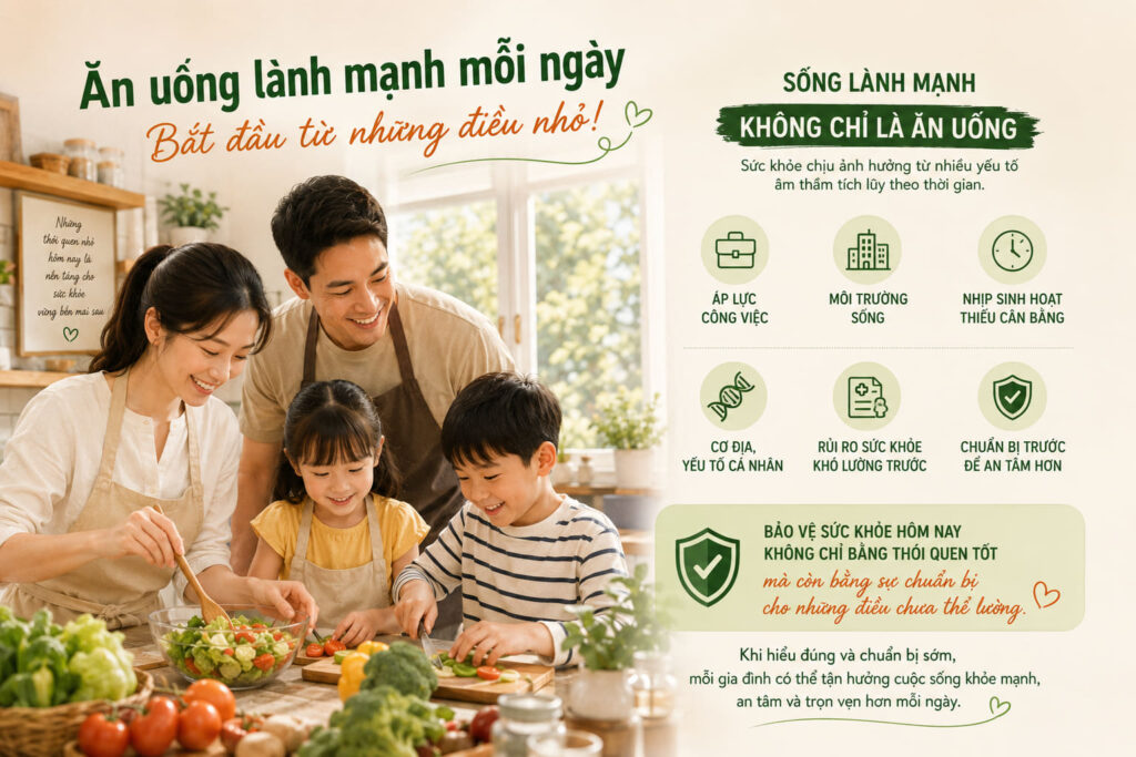 Sông lạnh mạnh không chỉ là ăn uống lành mạnh