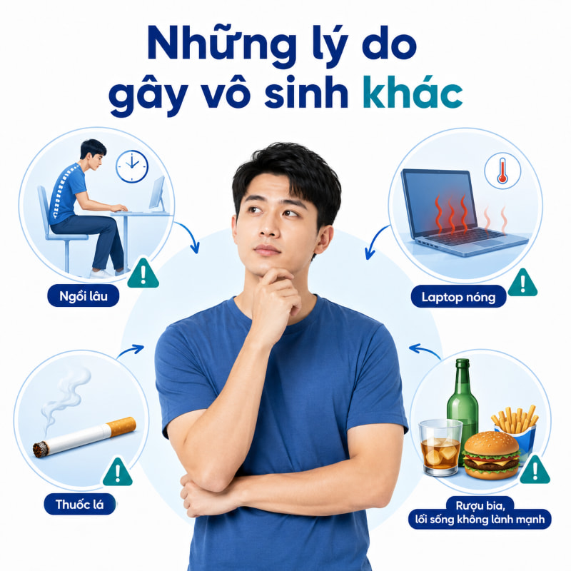 Những lý do khác khiến bạn bị vô sinh