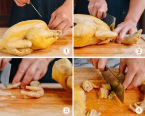 Mẹo chặt gà luộc cho người mới