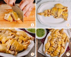 Mẹo chặt gà luộc đẹp như đầu bếp