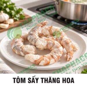 Hình ảnh tôm sấy thăng hoa Thaphaco